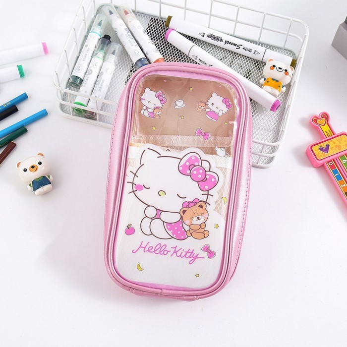 

[Collection New] Kotak pensil PVC sanrio ATK07 tempat pen alat tulis sekolah - ATK07 - kitty
