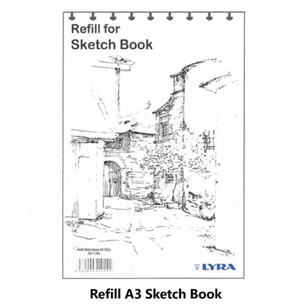 

refill A3 Sketch Book LYRA 9211290 kertas isi ulang buku
