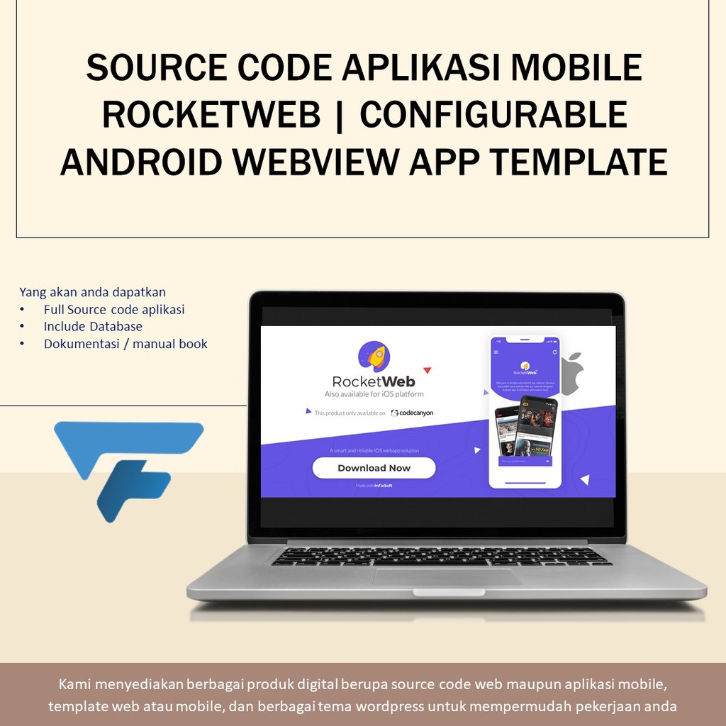 SOURCE CODE APLIKASI MOBILE ROCKETWEB | CONFIGURABLE ANDROID WEBVIEW APP TEMPLATE