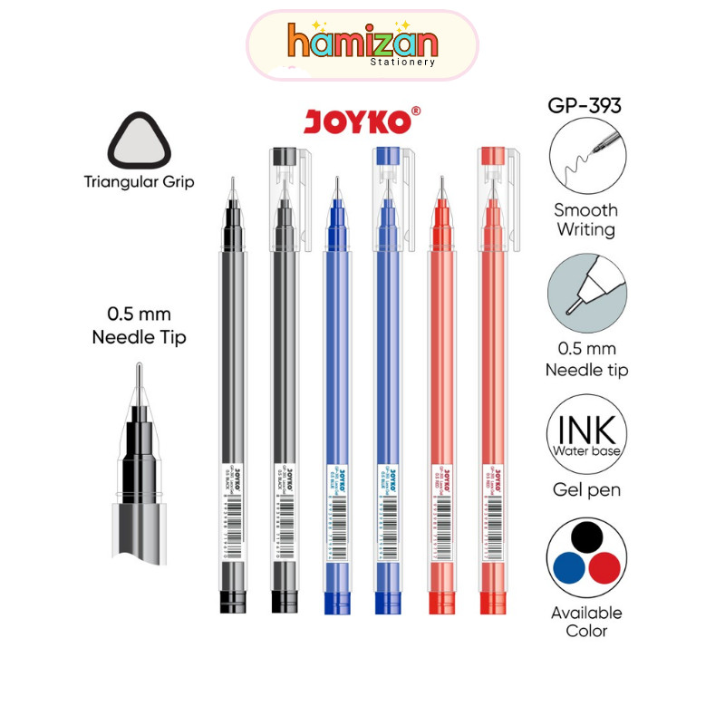 

( 1 PCS ) Pulpen Gel / Pena Jel Leos / Gel Pen Gp-393 Leos Gel Joyko / Gel Pen Pulpen Pena Joyko GP-393 Leos Gel 0.5 mm