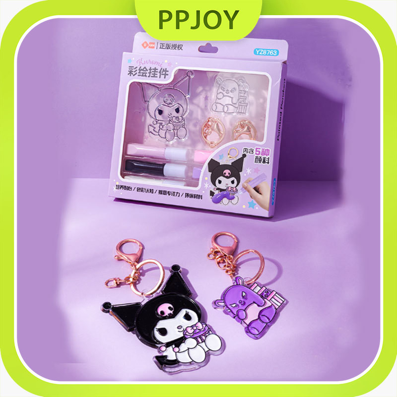 

[Ready] DIY Gantungan Kunci Set Kristal Lem Lukisan Rantai Manik/Sanrio Gambar Anak-Anak Diy Diy Lukisan Liontin Kreatif Set Lukisan Kartun