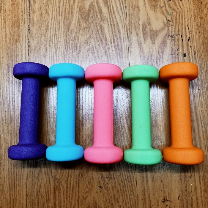 Dumble Karet 0,5kg - 1kg MACHO (100% ORIGINAL) - 1kg Blue