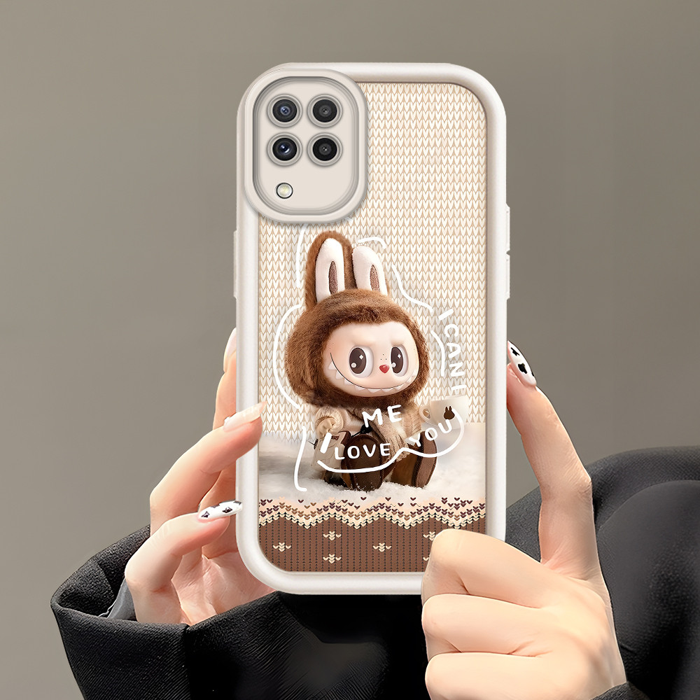 Compitable With Samsung A22 M22 Untuk Phone Case Softcase Hp Casing Soft Kesing Labubu 4001 Cute Car