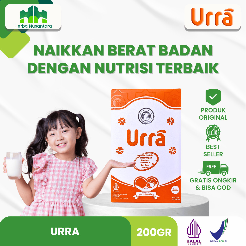 

TERBAIK SUSU URRA - Susu Kambing Saneen Penambah Berat Dan Tinggi Badan Anak
