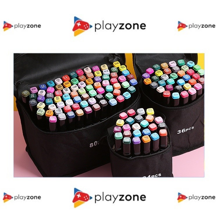 

TouchFive 24/36/48/60/80 Warna Sketsa Spidol Umum General Marker Set Animation Markers / Twin Market Set Spidol