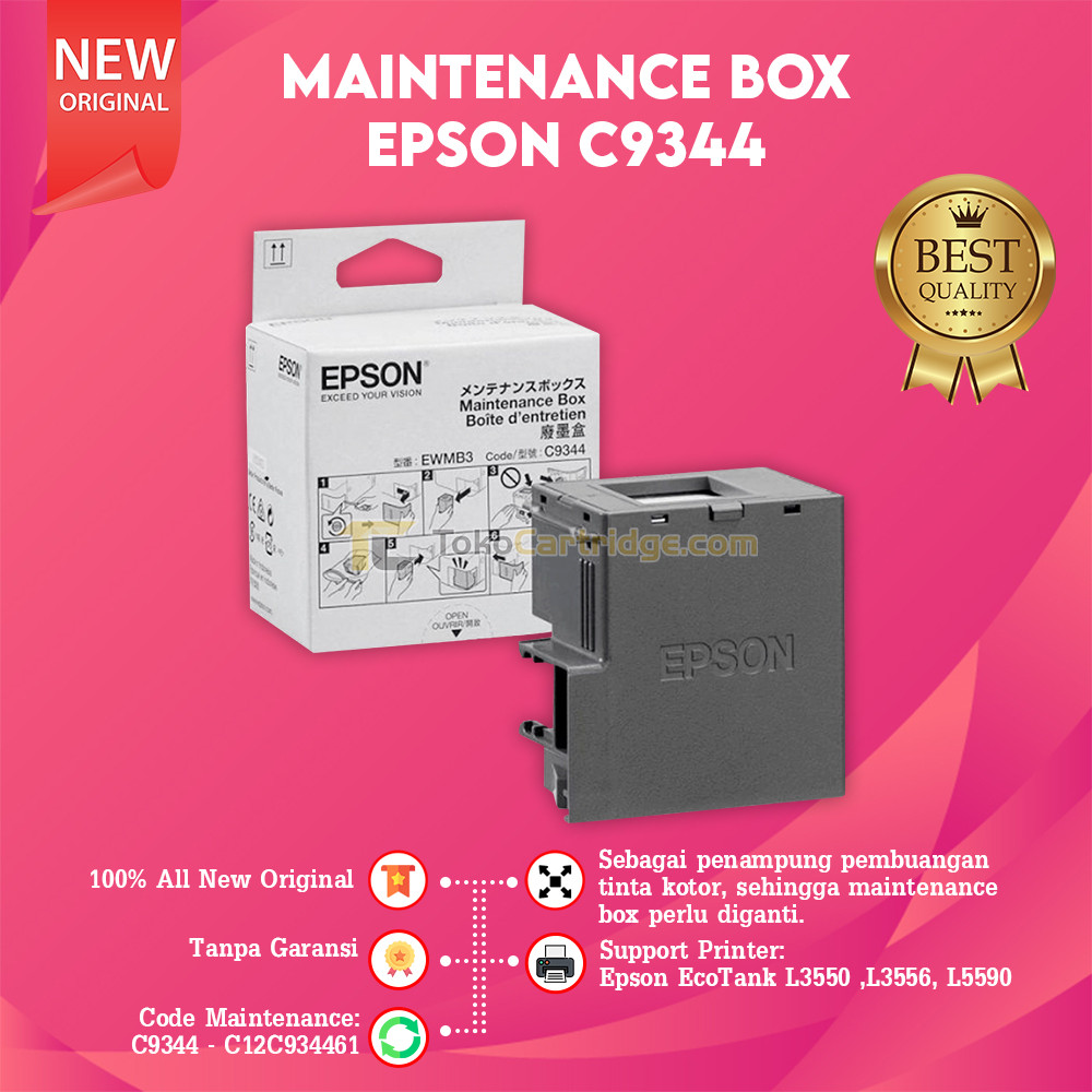 Maintenance Box  Original Epson C12C934461 C9344 Printer L3550 L3556 L5590 Kotak Pemeliharaan L 3550