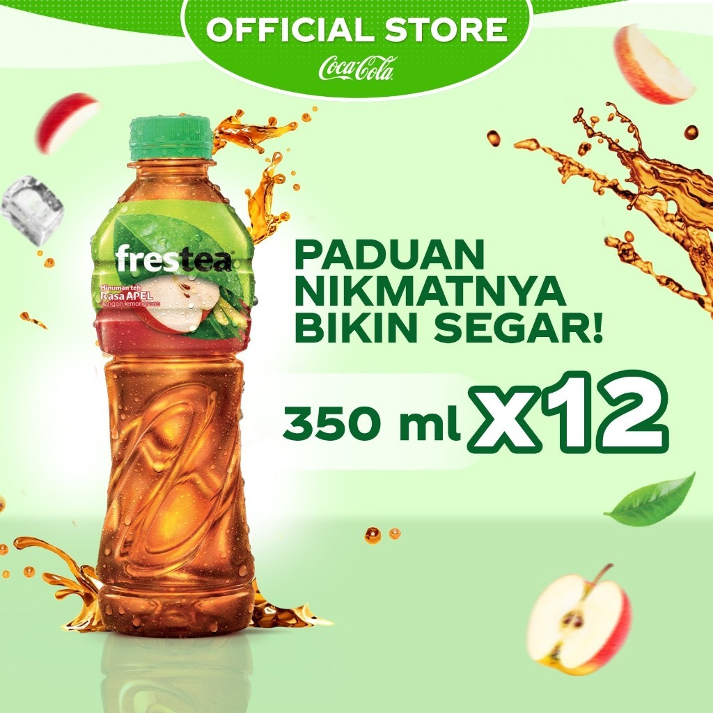 

Frestea Rasa Apel Minuman Teh - Botol 350ml x 12pcs