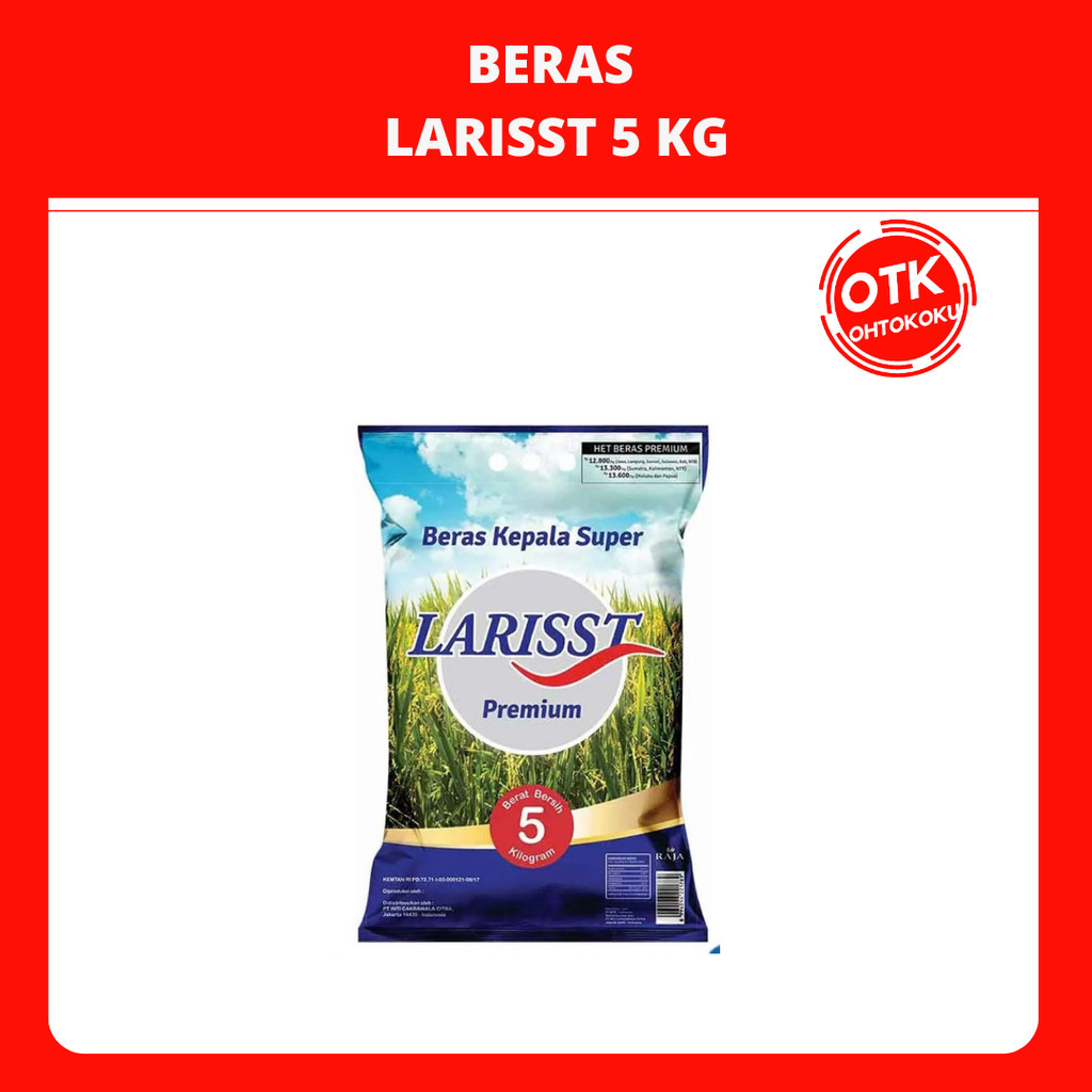 

BERAS PREMIUM LARISST BERAS KEPALA 5 KG