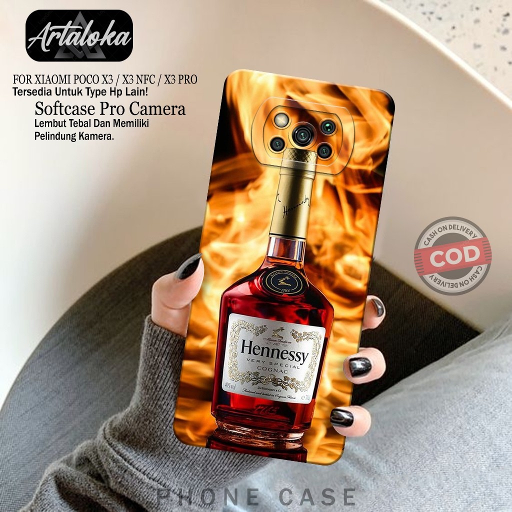 Softcase Hp Xiaomi Poco X3/X3 NFC/X3 PRO Fashion Case Minuman Case Poco X3/X3 NFC/X3 PRO Silikon TPU