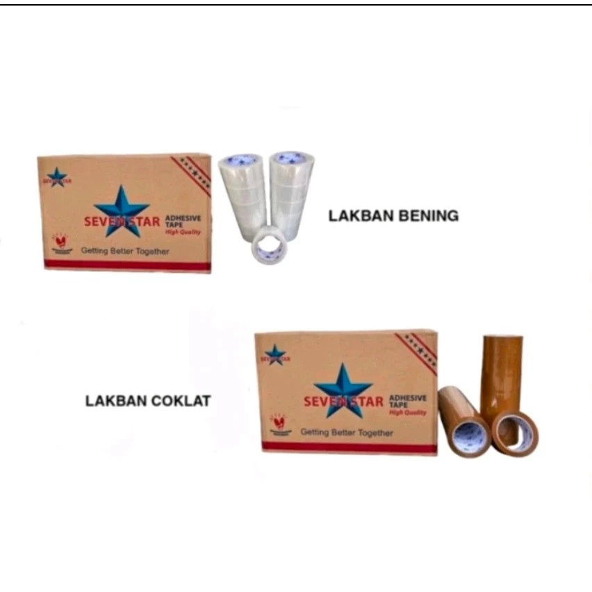 

LAKBAN SEVEN STAR TAPE 45 MM X 200 YARD - Falisha Daily