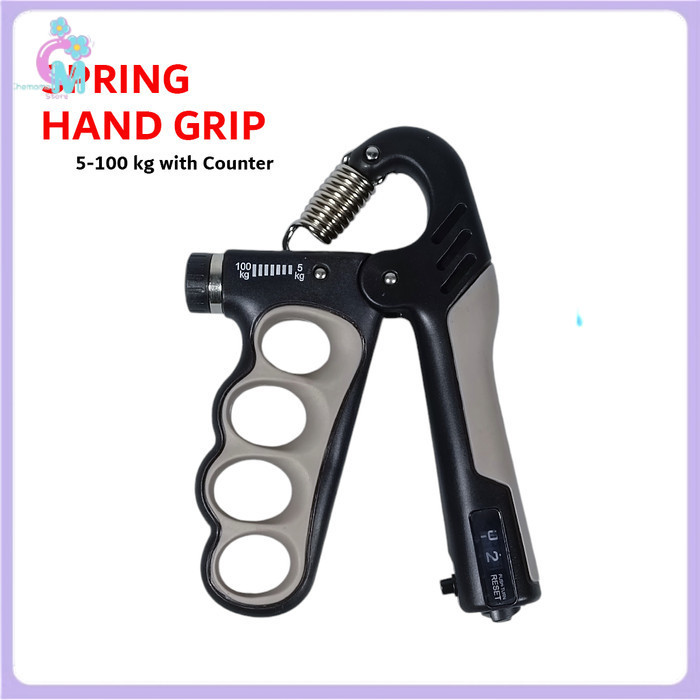 

- ORMIY Spring Hand Grip Finger Power Exercise 5-100kg Digital Counter - 620WLQ -