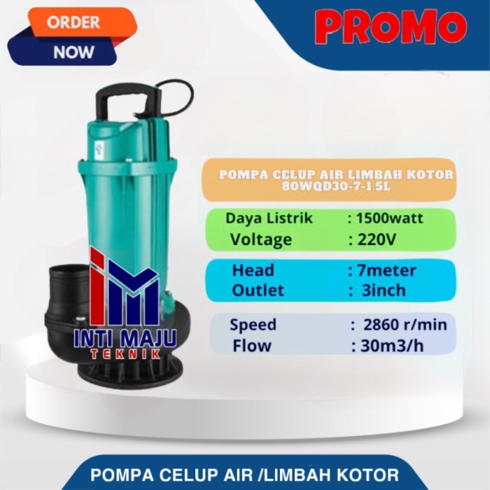 Pompa celup air limbah kotor 3in 2Hp Pompa celup air kotor 3 inch 2Hp
