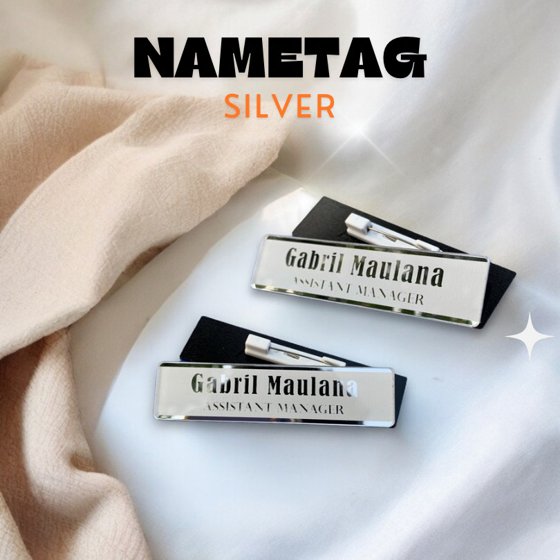 Paling Murah Nametag nametag akrilik nametag dada nametag nama nametag kalung nametag custom nametag