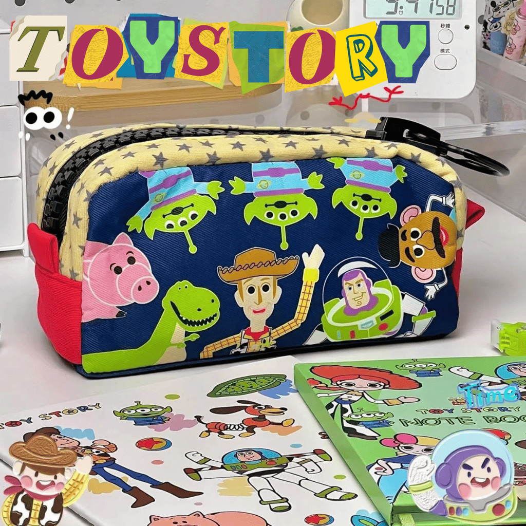 

[HARU] Toy Story Series Pencil Case Tempat Penyimpanan Alat Tulis Kotak Pensil Pouch Serbaguna Tentengan Lucu