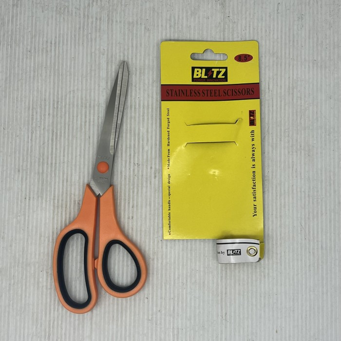 

PROMO ONGKIR [12 pcs] BLITZ Gunting Kertas 8,5 " inch Serbaguna Stainless Steel Scissor rj