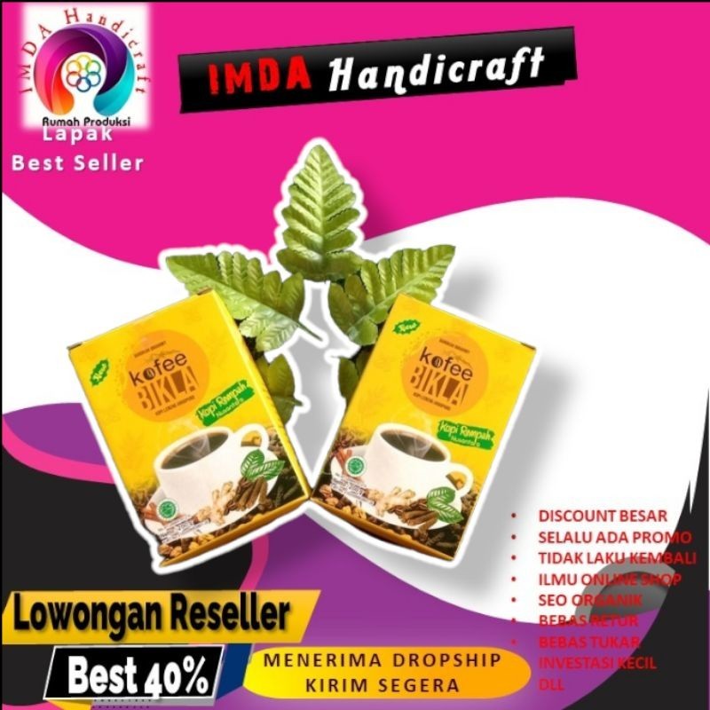 

IMRON PRIBADI PAKET 2 PCS KOPI BIKLA REMPAH Khas Jember BOX 20 SACHET