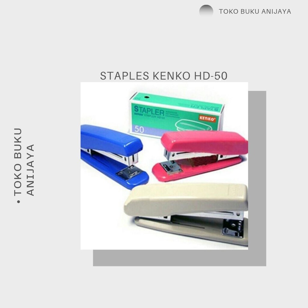 

STAPLER/STAPLES MERKK KENKO HD-50 BERKUALITAS TERBAIK Kantor Stationery