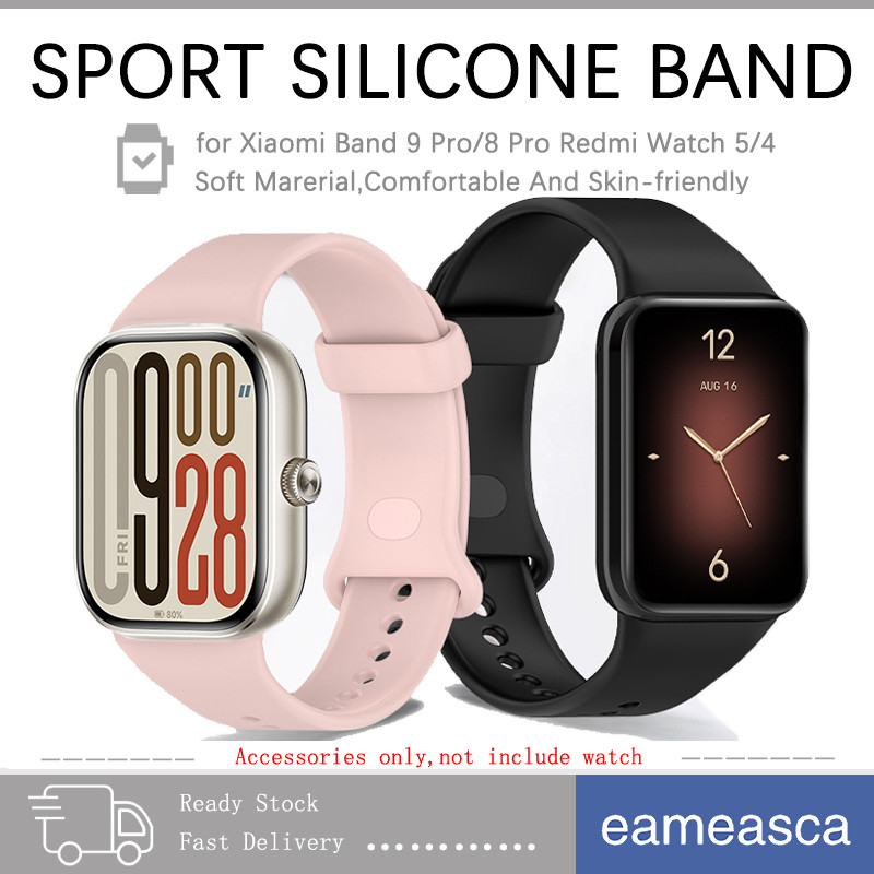 Sport Silicone Strap for Xiaomi Smart Mi Band 9 Pro / Miband 8 Pro Tali Jam Tangan Smartwatch Origin