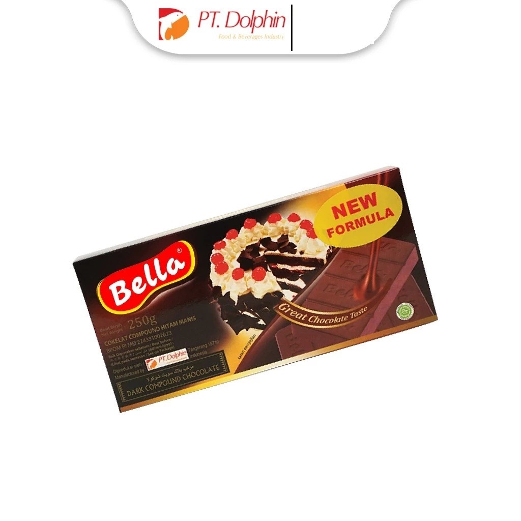 

Bella Compound Dark Chocolate 250gr | Cokelat Compound