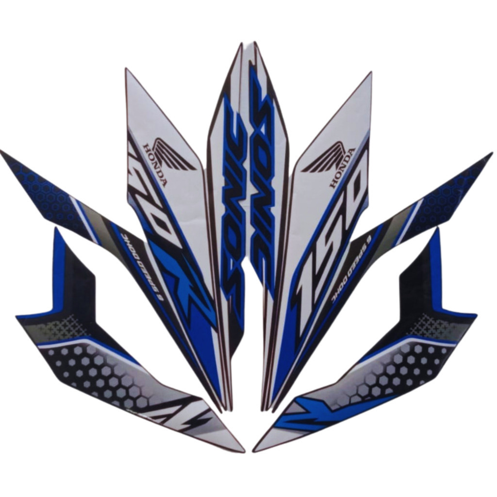 Stiker Striping Honda SONIC 150R 2018 Biru List Stiker Standar SONIC 150R 2018 Terbaik