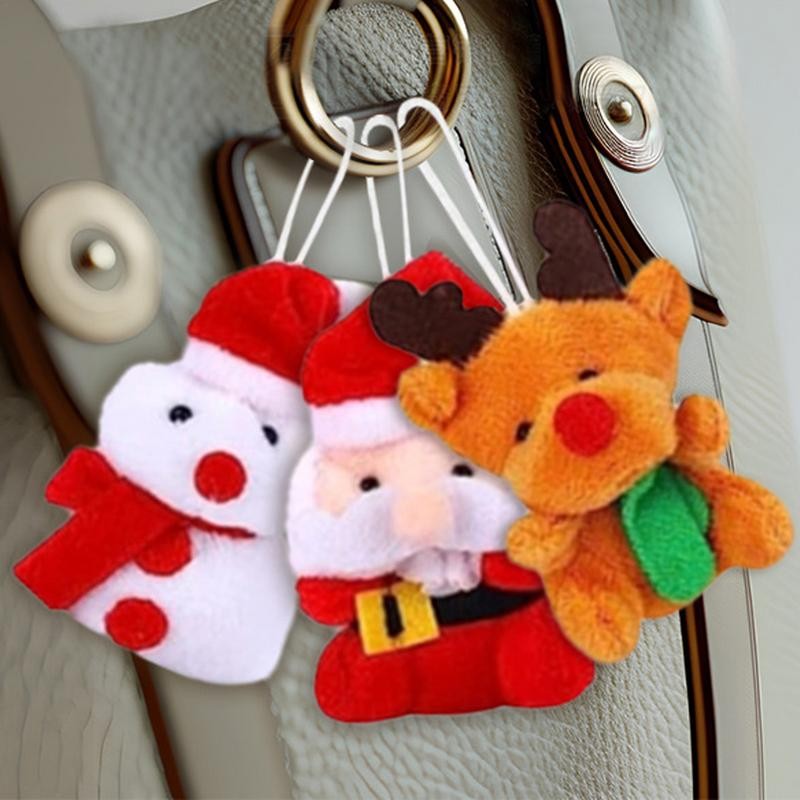 

Christmas Countdown Calendar 24 Days Plush Doll Keychains Pendants for Kids Bag Accessories Christmas Advent Calendar Gifts