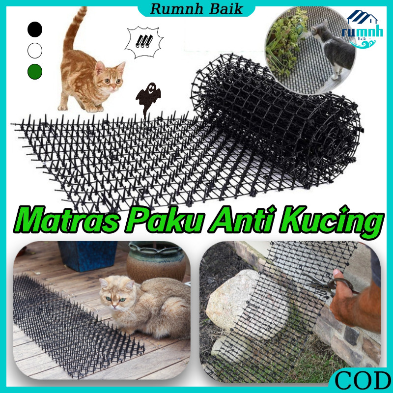 Alat Pengusir Anti Kucing /Matras Paku Anti Kucing /Garden Prickle Matras Paku Pengusir Kucing