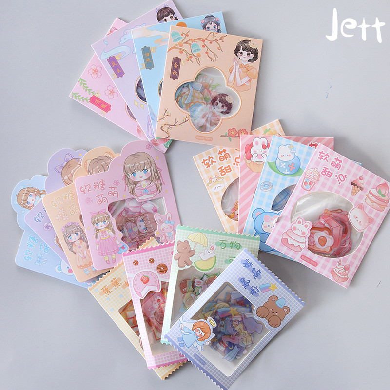 

Stiker 45 /stiker Diary Stickers ScrapbookingMakanan Penutup Lucu DIY Kartun Gadis Jantung Bahan Pola Stiker Dekorasi Alat Tulis Siswa