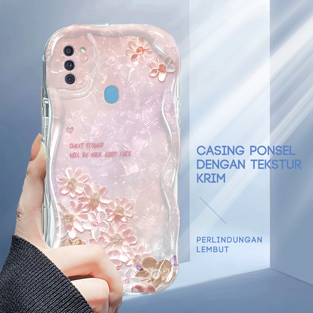 Casing Hp Untuk Compitable With Samsung A11 M11 Softcase Dream Flower 6423 Phone Case Soft Cassing C
