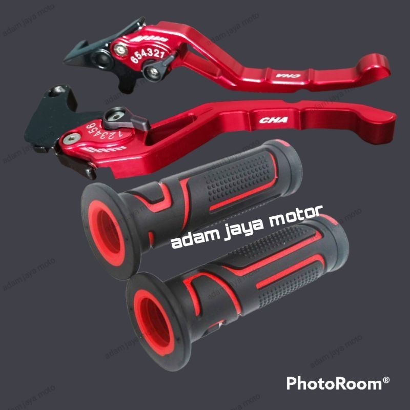 Handle Rem setelan CNC + Handgrip Bad model TDR / Nmax Aerox 155 Vario 150 Vario Beat Mio Vixion Rx 