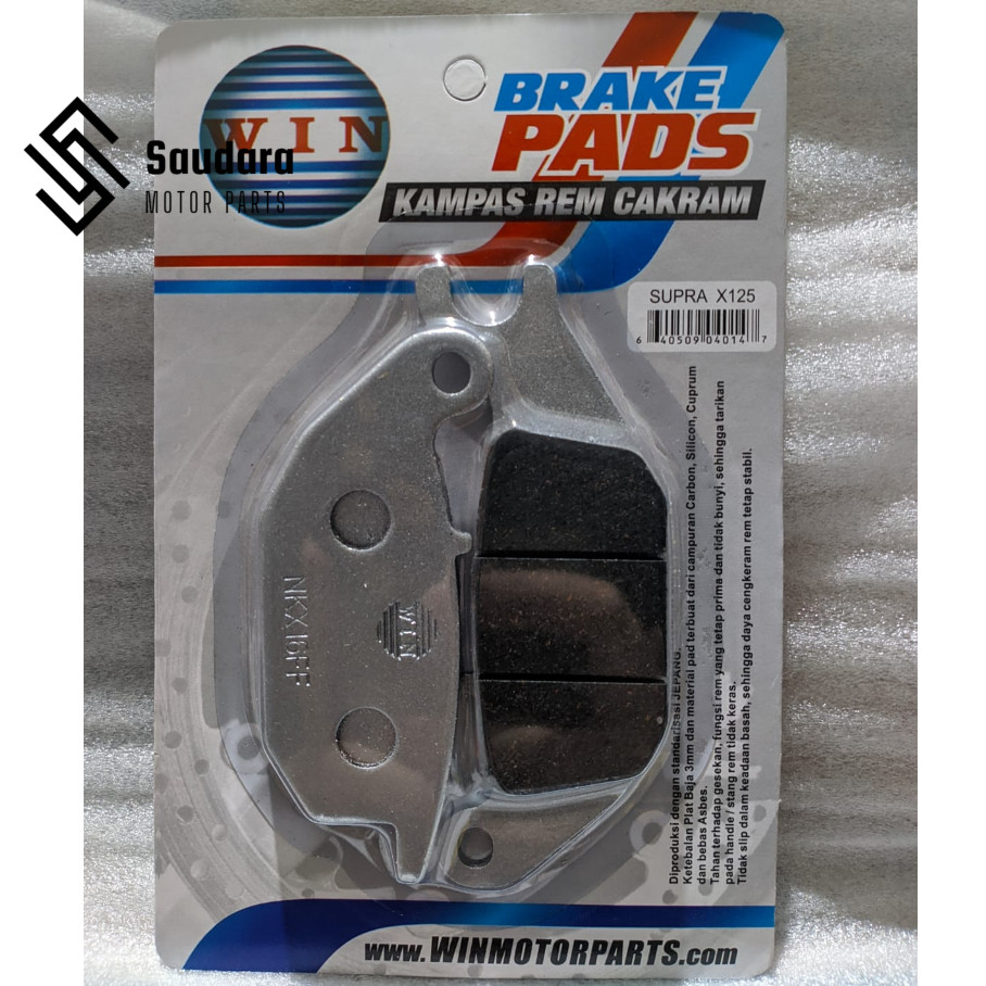 Kampas Rem Cakram Depan / Belakang Supra X 125 Lama 2004 2005 2006 | rear brake pads WIN | motor pad