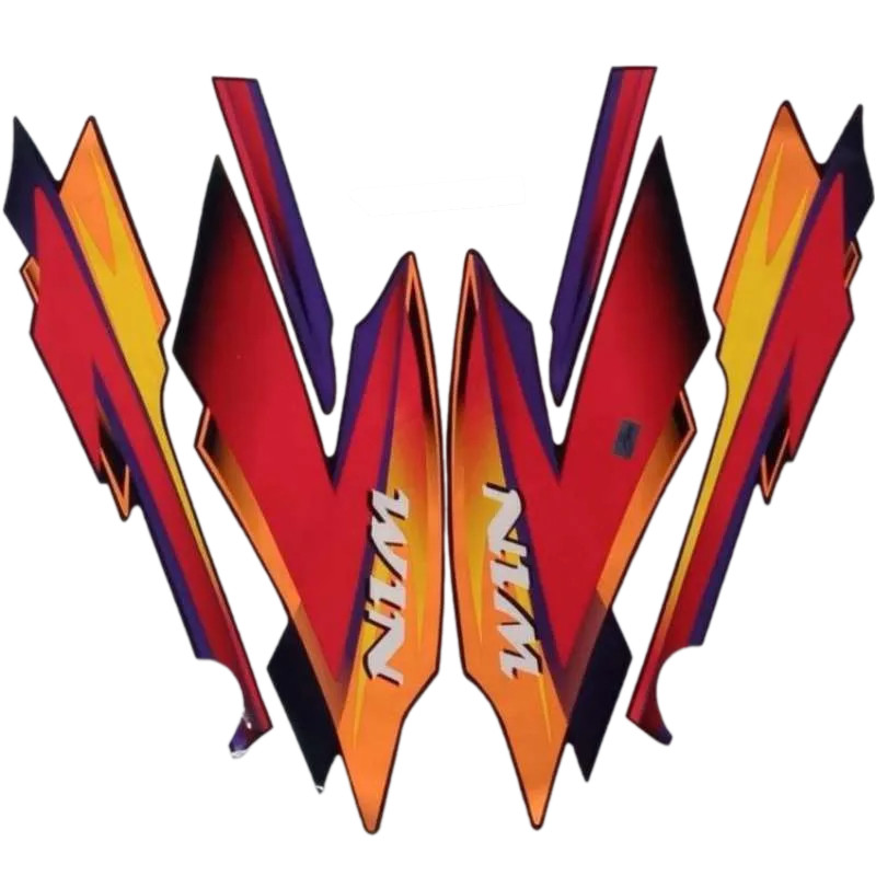 STICKER STANDART WIN 100 TAHUN 2005 MERAH STRIPING STANDAR WIN 100 TAHUN 2005 BERKUALITAS DAN MURAH