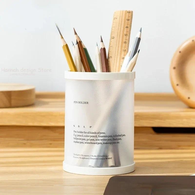 

Cylindrical Detachable Desktop Pen Holder Organizer Office Accessories Pencil Stand Storage Case Box Stationery Teacher Gifts