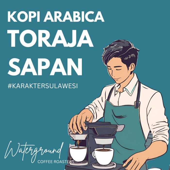

[[Best Seller]] Kopi Arabika Toraja Sapan 150 grams (Biji/Bubuk) Arabica Coffee Beans - GILING V60, 150GR (15 Cups)