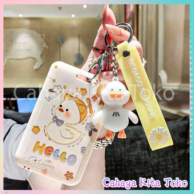 

【Diskon Lebaran】ID CARD HOLDER/SARUNG KARTU/pesanan Hadiah Khusus/SUPPORT HARGA GROSIR/Labubu FLOWER CUTE DUCK