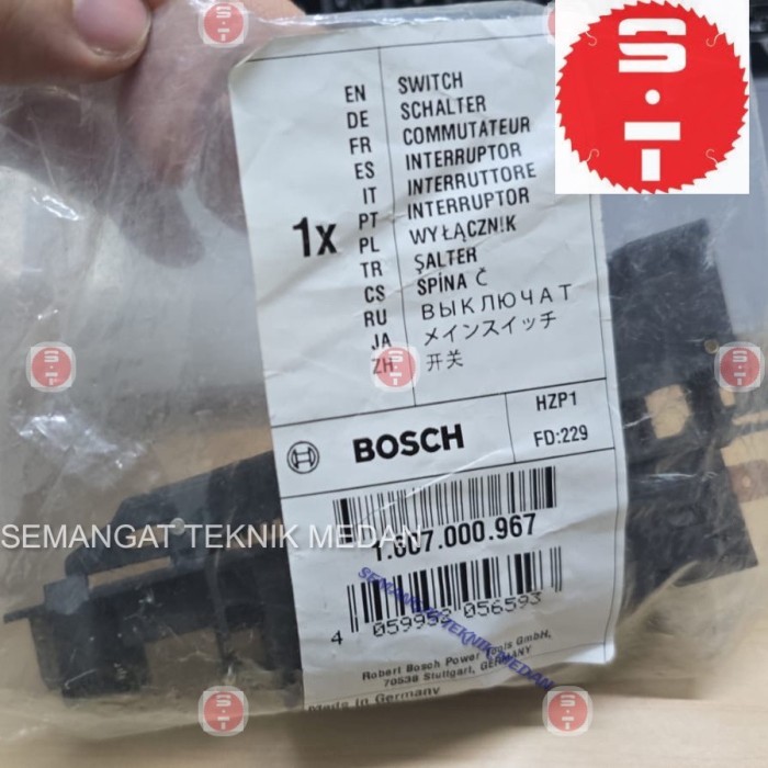 GWS20-180 GWS22-180 SWITCH SAKELAR GERINDA 7" BOSCH GWS 20-180 20-230
