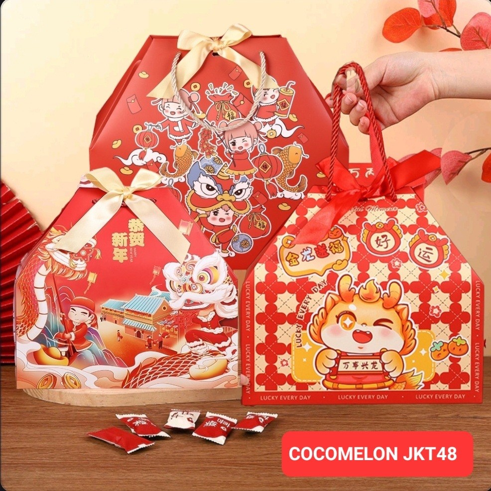 

PAPER BAG SINCIA GOODIE BAG IMLEK TAHUN SHIO ULAR TAS HAMPERS IMLEK TAHUN BARU CHINA