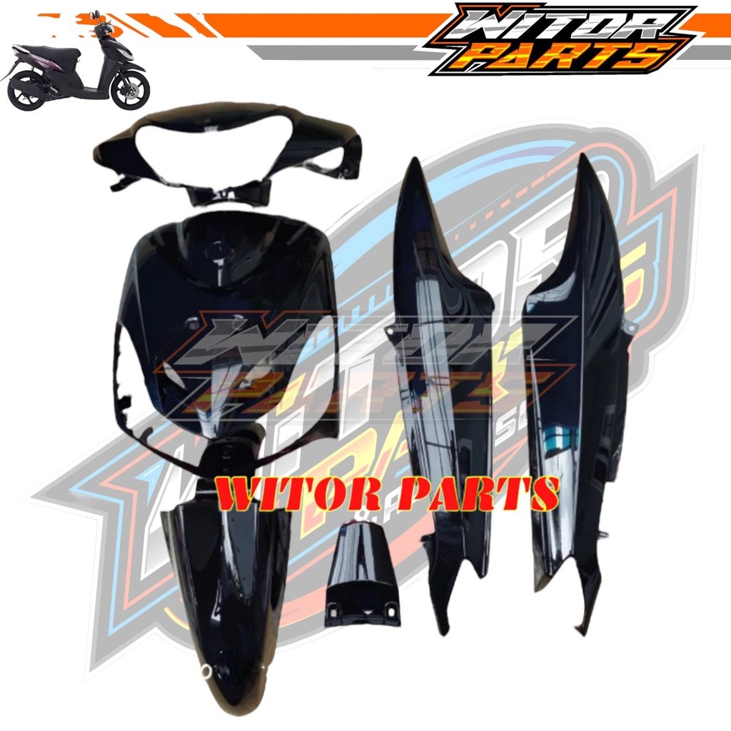 Full Body Halus Yamaha Mio Smile Mio Sporty Hitam / Full Bodi Halus Yamaha Mio Smile Mio Sporty Hita