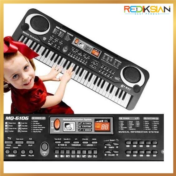 Digital Electronic Keyboard 61 Keys| Mainan Musik Anak Tombol Keyboard Elektronik Digital