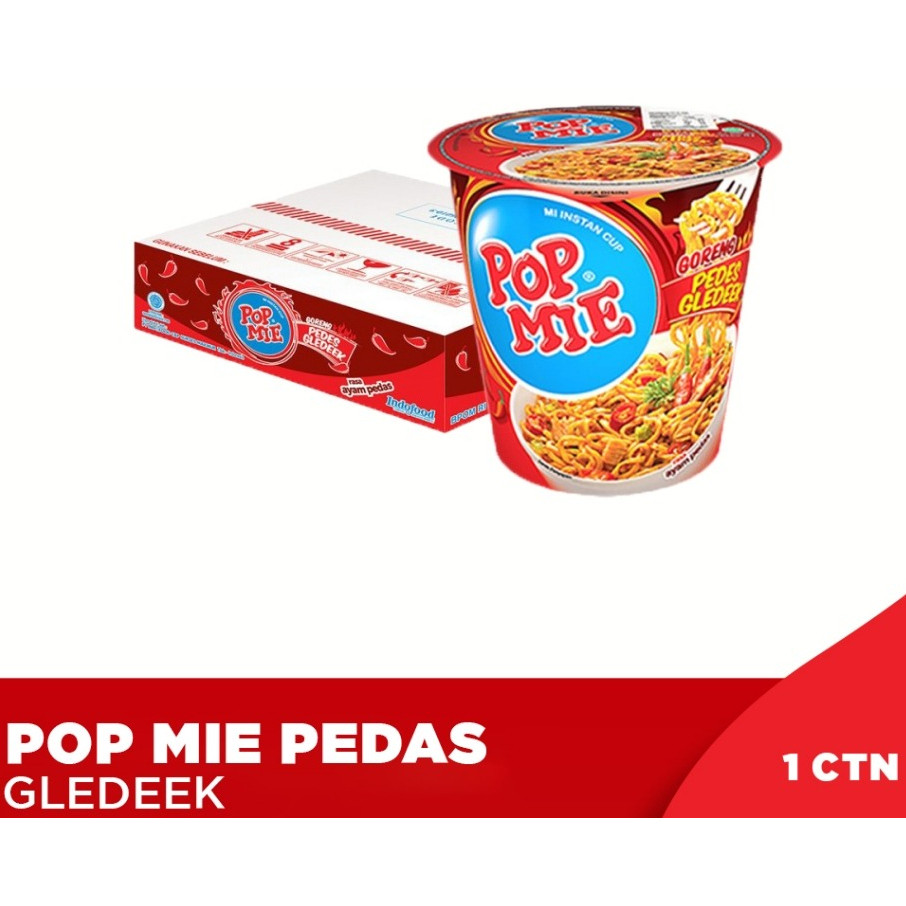 1 Carton Pop Mie Pedas Gledeek