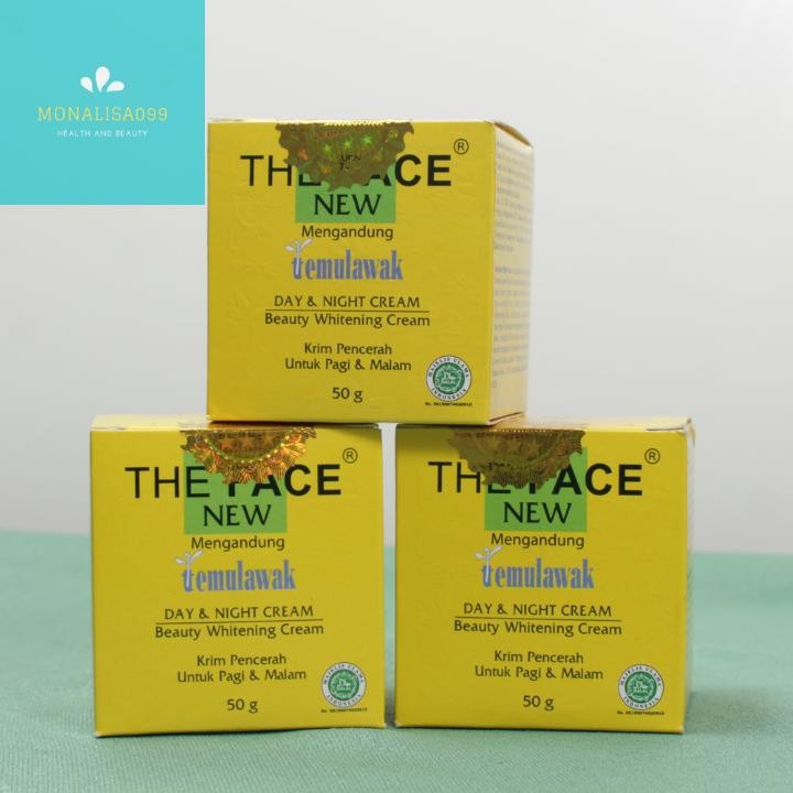 Krim Murah Siang Malam The Face Temulawak BPOM/Paket Isi 3 Pcs Murah The Face Temulawak Cream Day&Ni