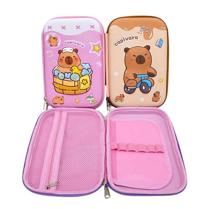 

WOLDANSHOP BLINGBERRY Kotak Pensil Capybara 3D Timbul Kekinian Kotak Pensil Anak Karakter Lucu Capibara Wadah Stationery Tempat Pensil Berkualitas