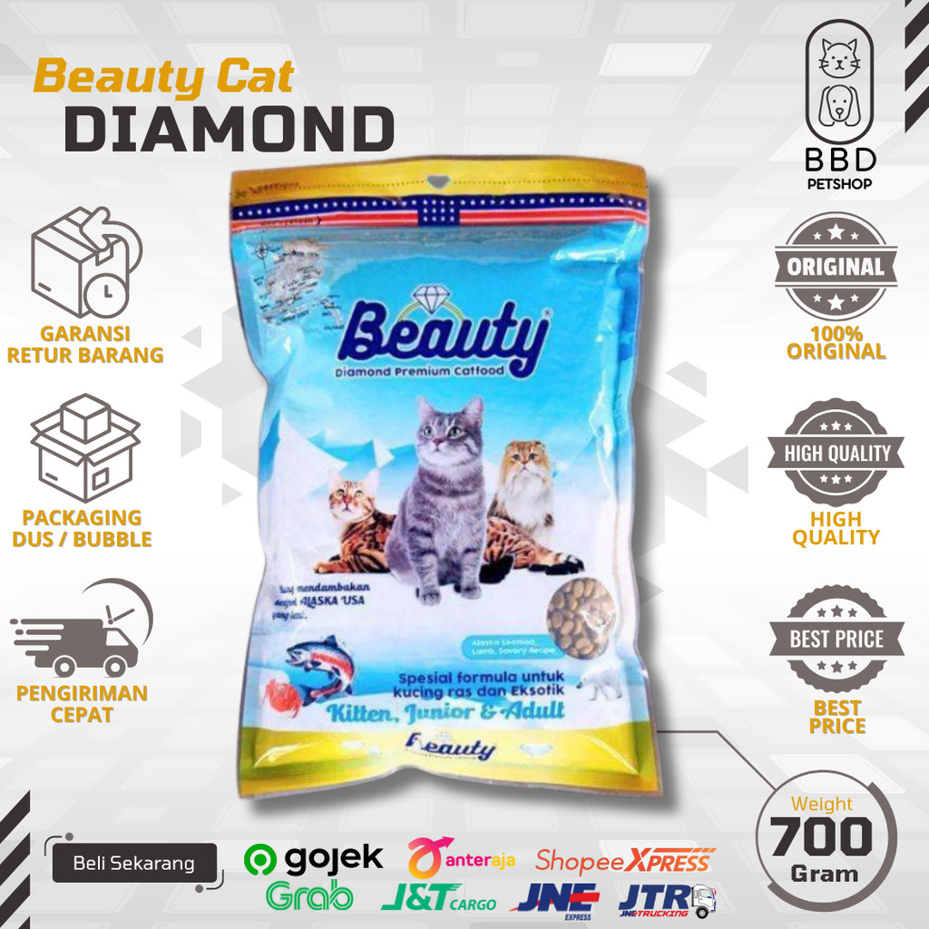Beauty Diamond Cat food Spesial Urinary 700gr Untuk Kitten & Adult