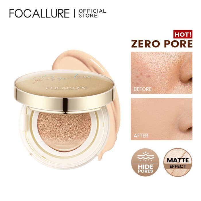 Cushion FOCALLURE Poreless BB Cushion Foundation Full Coverage ORIGINAL