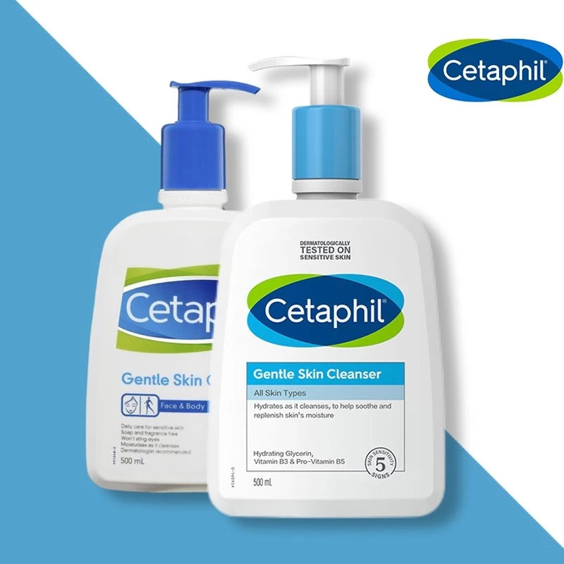 Watsons Official Store(100% ORIGINAL) || Cetaphil Gentle Skin Cleanser 500ml（Bebas biaya kirim）EXP:2