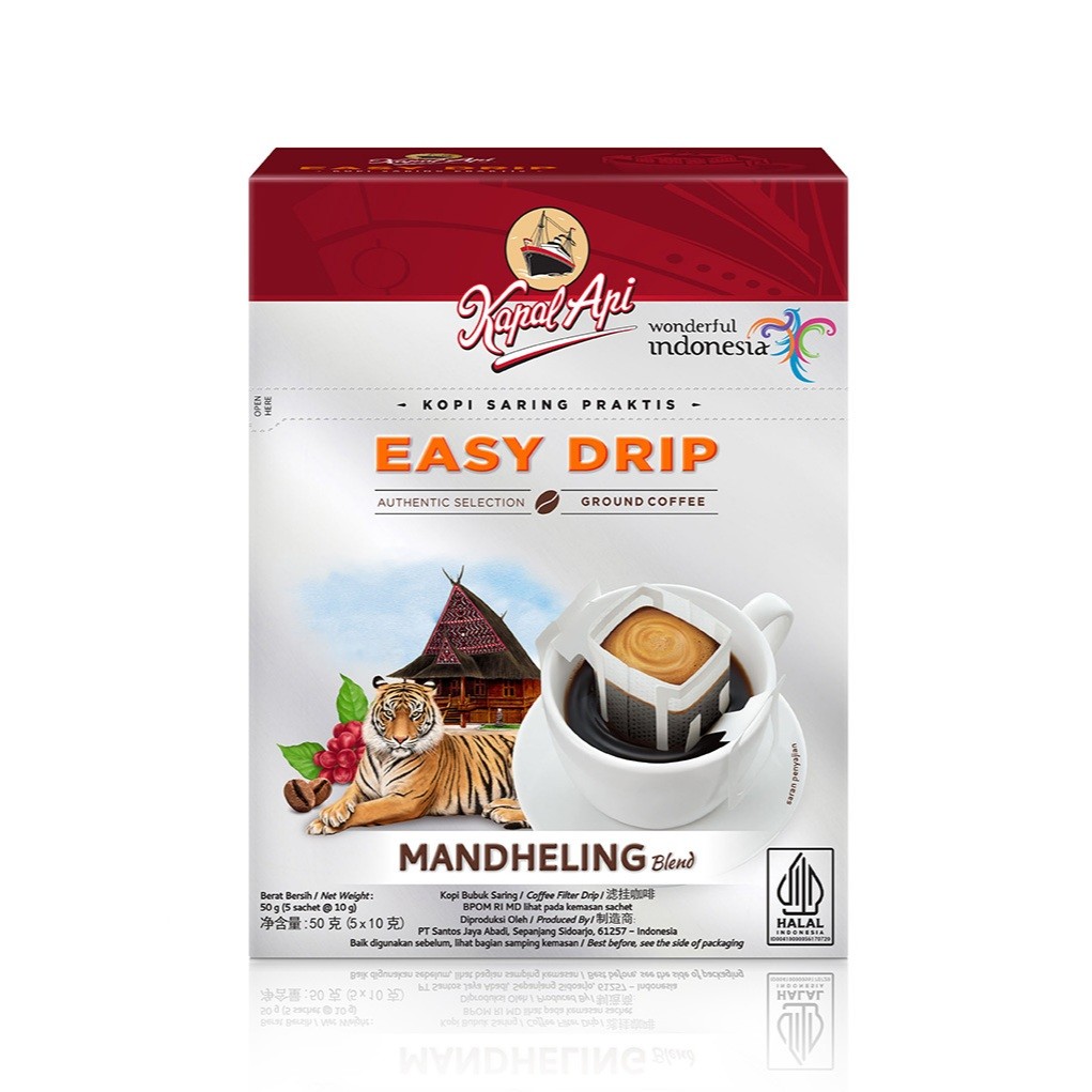 

Kapal Api Easy Drip Mandheling Blend 5 Sachet x 10 gr