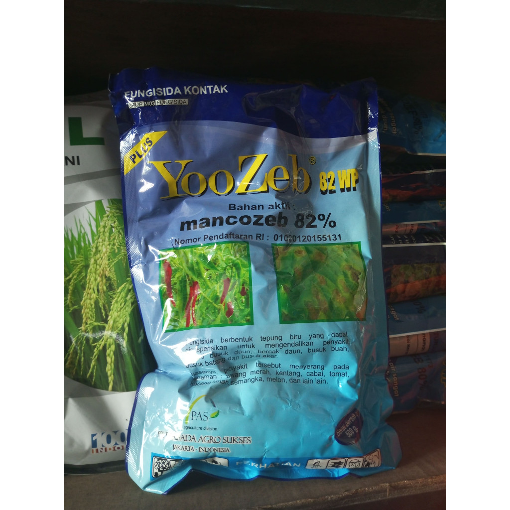 Fungisida Kontak YooZeb Blue 500gr 82WP Fungisida Biru 82% Yozeb Plus