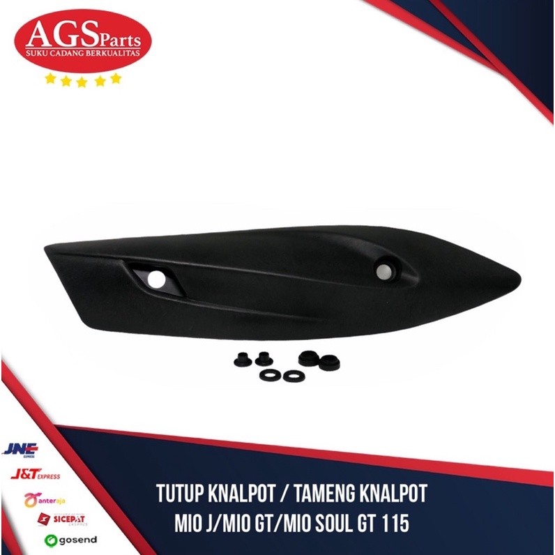 tutup knalpot / tameng knalpot mio j / mio gt / mio soul gt 115 pelindung kenalpot motor cover knalp