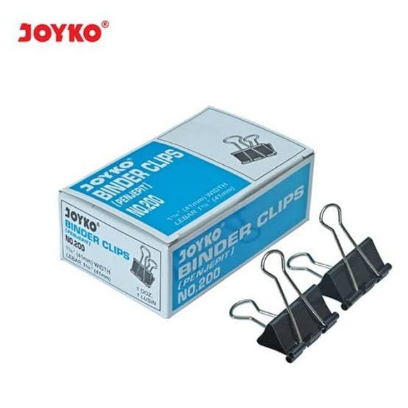 

JOYKO 200 BINDER CLIPS (1DOZ/12PCS)
