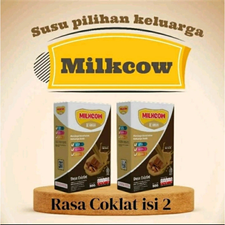 

MOCCA JAYA-PAKET 2 BOX MILKCOW RASA COKLAT SUSU SAPI DAN BOOSTMILK 500GR