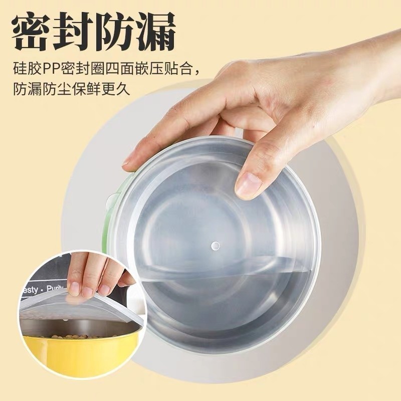 Rantang Stainless Steel Isi Set 5 Susun Tutupan Plastik Versi Tebal Import 𝘿𝘼𝙄𝙈𝙄 866